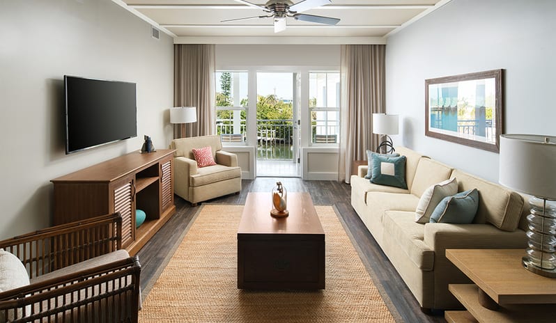 Waterline Marina Resort & Beach Club - Island Suite Living Room